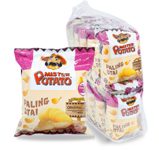 (Loose Pack) Mister Potato Chips Original 60g x 12 (+30g)